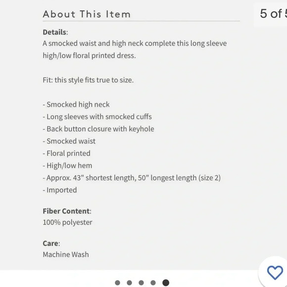 Nanette Lepore floral smocked high Lo midi dress - Picture 11 of 11